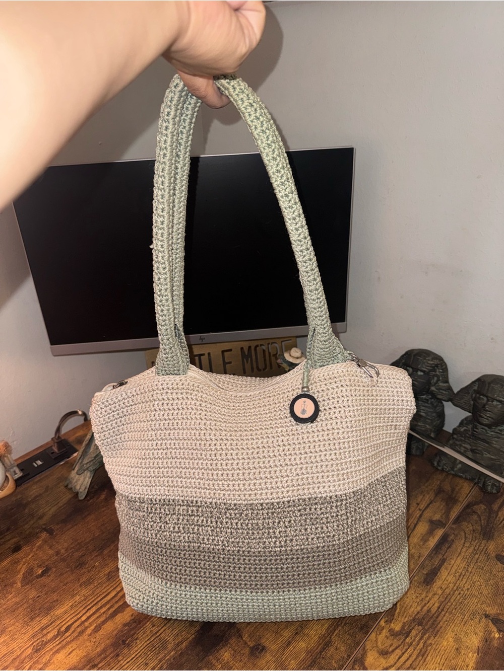 The Sak Women's Crafted Classics Carryall Hand-Crochet Renewal Block